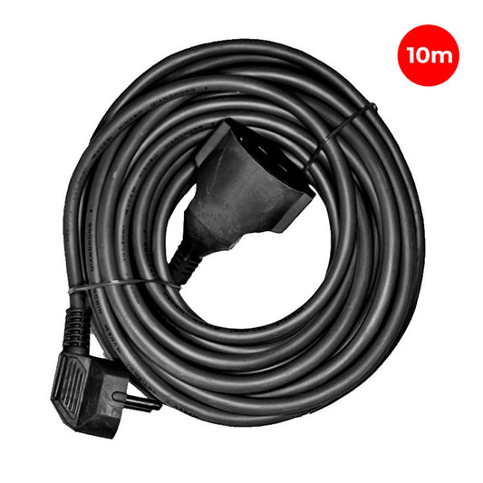 Extensor com 1 tomada 2p+e, 16a 250v~ 10 m cabo h05vv-f 3g1,5mmÂ² negro_0