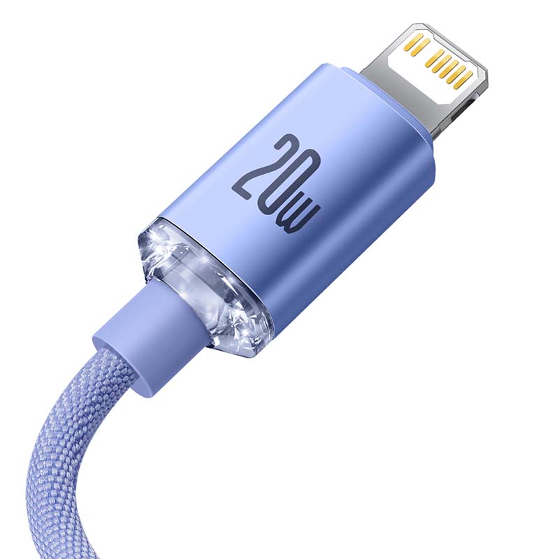Baseus CAJY000305 Lightning - USB-C PD cable 20W 480Mb/s 2m - purple_7