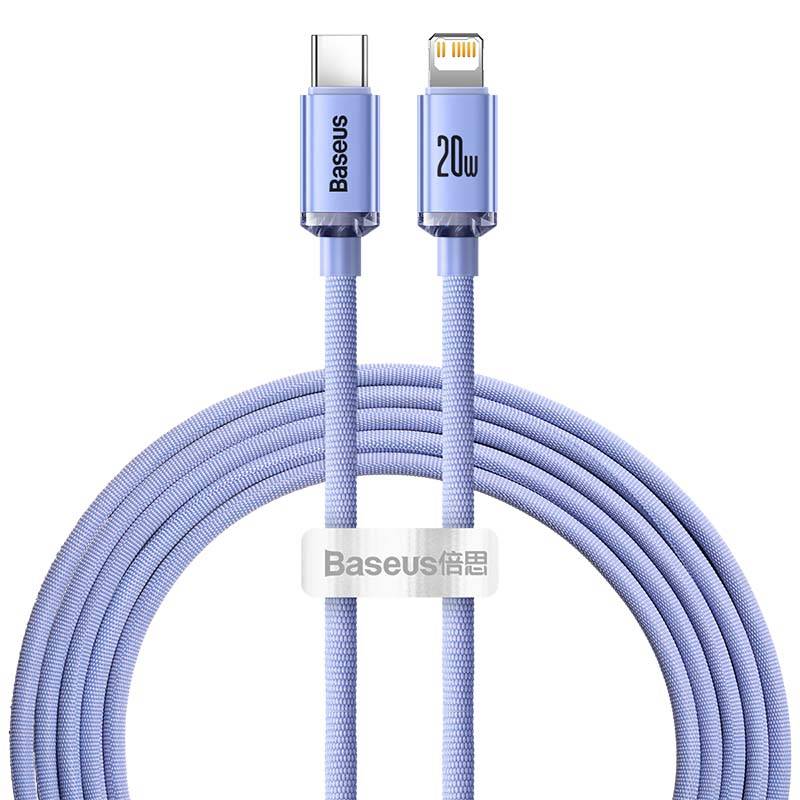 Baseus CAJY000305 Lightning - USB-C PD cable 20W 480Mb/s 2m - purple_2