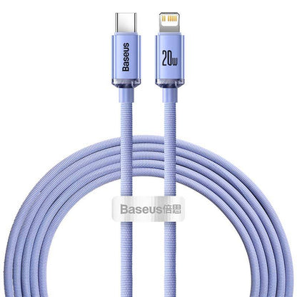 Baseus CAJY000305 Lightning - USB-C PD cable 20W 480Mb/s 2m - purple_2