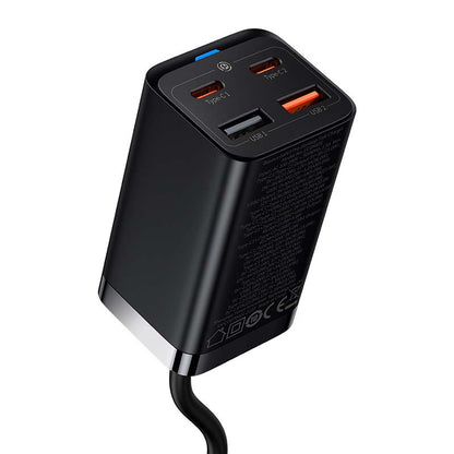 Baseus GaN3 Pro fast charger GaN 2 x USB Type C / 2 x USB 65W PD, QC4.0+, AFC, PPS + cable USB Type C - USB Type C 1m black (CCGP040101)_21