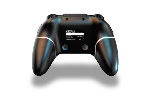Krom KEXAL Negro, Rojo, Blanco Bluetooth/USB Gamepad AnalÃ³gico/Digital Android, Nintendo Switch, PC, iOS_1