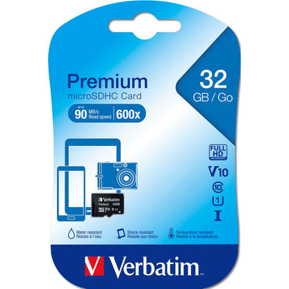 Cartão de Memória microSDHC 32GB Classe 10 - Cartão microSD de 32 GB VERBATIM