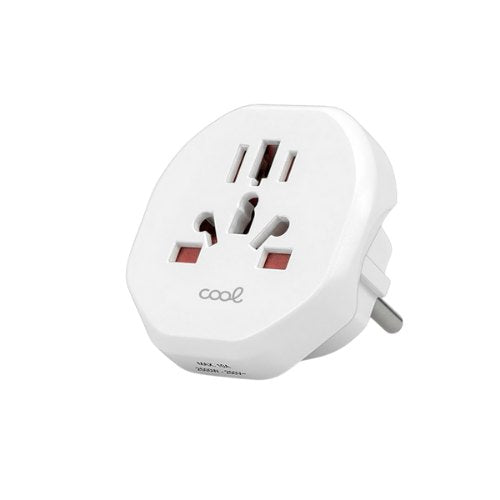 ADAPTADOR ENCHUFE COOL UNIVERSAL EUROPA WHITE_0