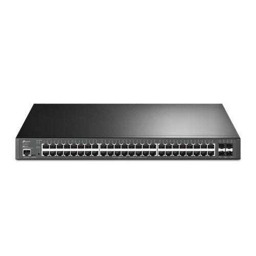 TP-Link TL-SG3452XP JetStream PoE Switch Gestionado L2+ Gigabit Ethernet (10/100/1000) EnergÃ­a sobre Ethernet (PoE) 1U Negro_1