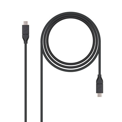 Cable USB 3.1 Nanocable 10.01.4101/ USB Tipo-C Macho - USB Tipo-C Macho/ 1m/ Negro_0