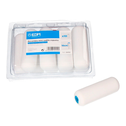 SubstituiÃ§Ã£o mini rolo esponj110mm 10 unid. edm, para pinturas sinteticas e vernizes_0