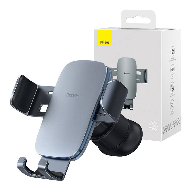 Baseus Metal Age II Gravitational Car Holder on ventilation grid (gray)_15