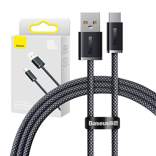 Cable USB to USB-C Baseus Dynamic Series, 100W, 1m (grey)_0