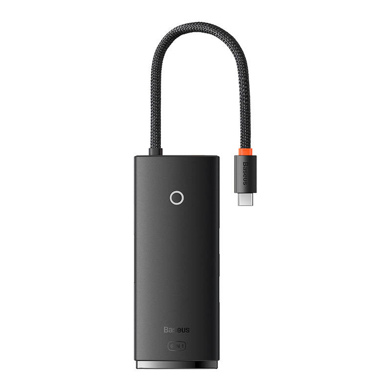 Baseus Lite Series Hub 6w1 USB-C to 2x USB 3.0 + USB-C + HDMI + SD/TF (black)_0