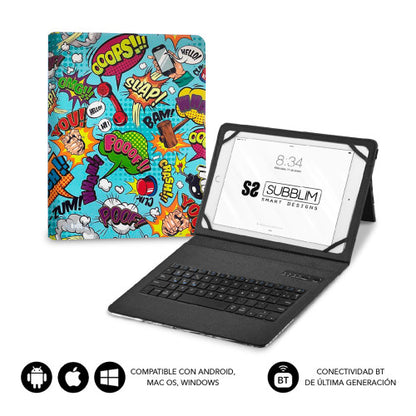 SUBBLIM SUBKT5-BTTC20 teclado para móvil QWERTY Español Bluetooth Multicolor_1