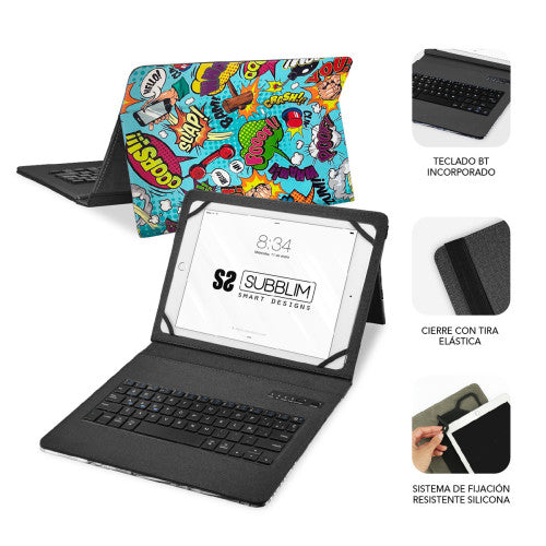SUBBLIM SUBKT5-BTTC20 teclado para móvil QWERTY Español Bluetooth Multicolor_2
