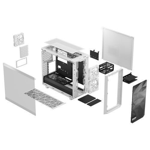 Caixa Tower Fractal Design / Branco / Transparente_4