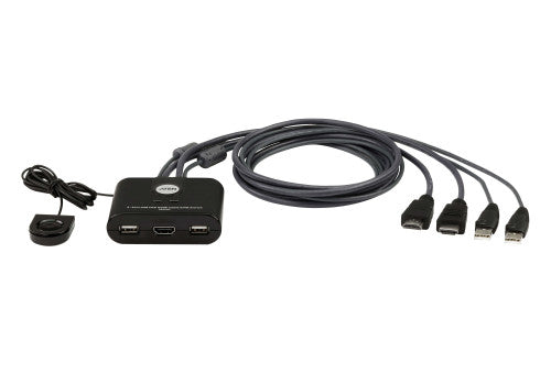 ATEN Switch KVM USB FHD HDMI de 2 puertos en formato cable_0