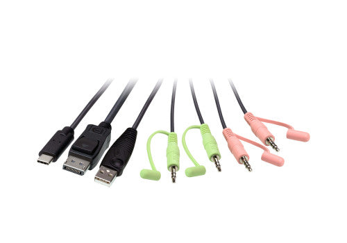ATEN Switch KVM en formato cable hÃ­brido DisplayPort de 2 puertos USB-C_2