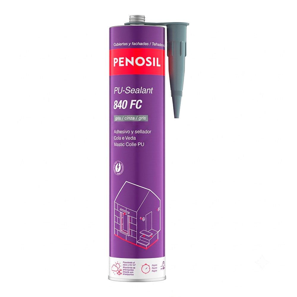 Selante de poliuretano, cola e veda, pu-840 fc cinza, 300 ml_0