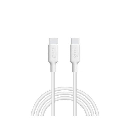 CABLE COOL USB C A USB-C 1M WHITE_0