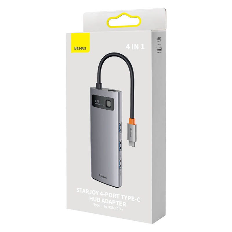 Hub 4in1 Baseus Metal Gleam Series, USB-C to 4x USB 3.0_5
