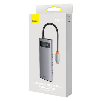 Hub 4in1 Baseus Metal Gleam Series, USB-C to 4x USB 3.0_5