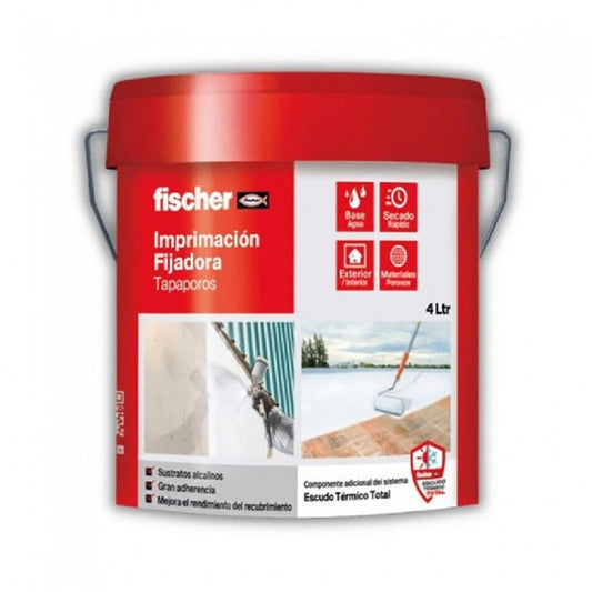 ImprimaÃ§Ã£o fixadora branca tapaporos, Ã  base de Ã¡gua, para interiores e exteriores, 4 l_0