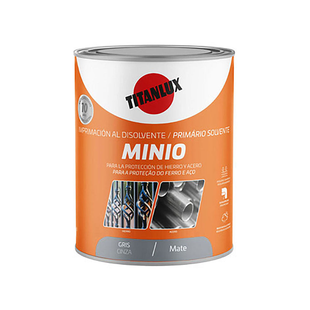 Primer antioxidante sintÃ©tico, cinza , minio 0,750 l_0