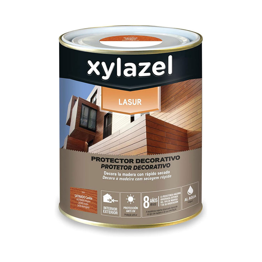 Decorativo Ã  base de Ã¡gua satin mogno lasur 750 ml_0
