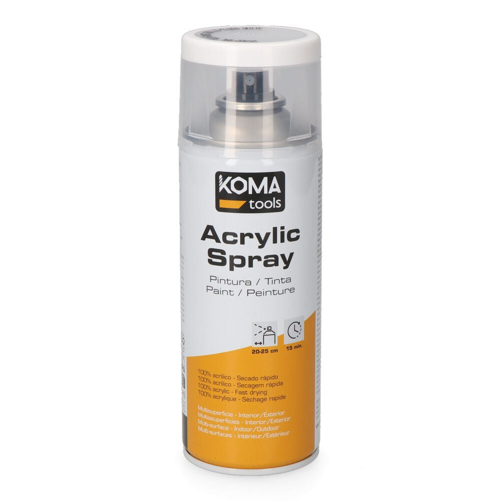 Tinta acrÃ­lica em spray ral 9010 branco acabamento brilhante, 300 ml_0