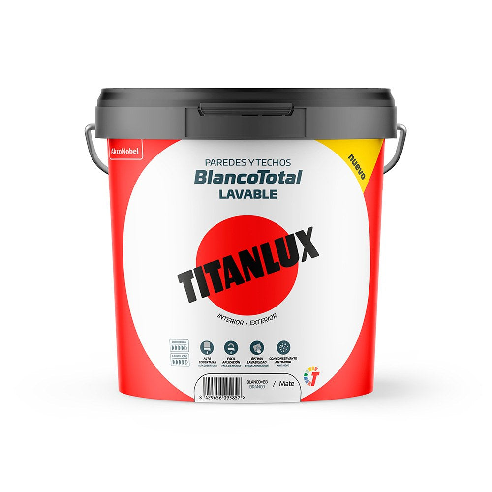 Tinta plÃ¡stica de estireno-acrÃ­lico, para uso interno/externo, branca, total de 4 l_0