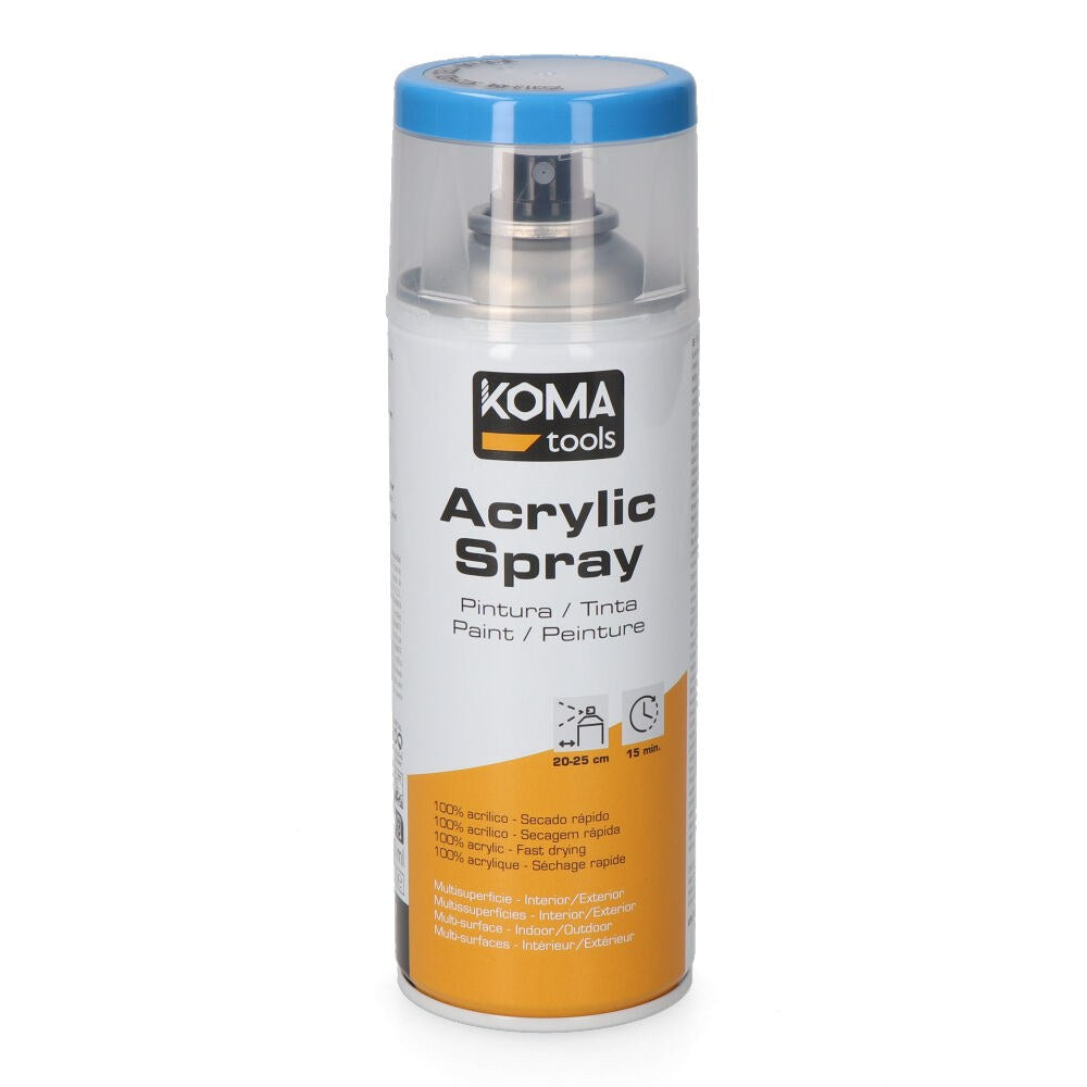 Tinta acrÃ­lica em spray ral 5015 azul celeste, acabamento brilhante, 300 ml_0