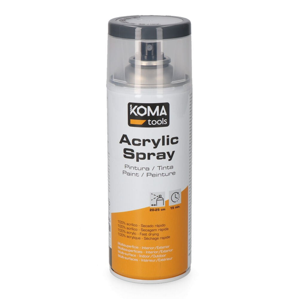 Tinta acrÃ­lica em spray ral 7011 cinza ferro, acabamento brilhante, 300 ml_0