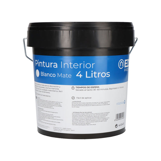 Pintura plÃ¡stica branca mate interior 4 l_0