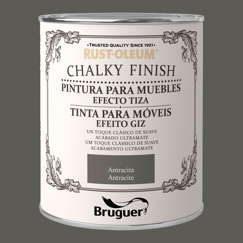 Rust-oleum chalky finish mÃ³veis antracita 0,750l 5397535 bruguer_0