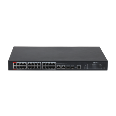 (DH-PFS4226-24ET-360-V3) DAHUA SWITCH L2 HI-POE 2.0 GESTIONABLE 24 PUERTOS 10/100 + 2 UPLINK COMBO GIGABIT/SFP_0