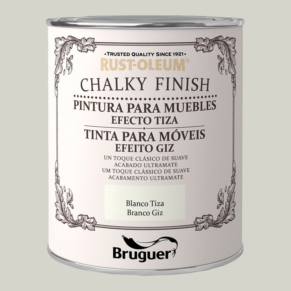 Rust-oleum chalky finish mÃ³veis branco giz 0,750l 5397506 bruguer_0