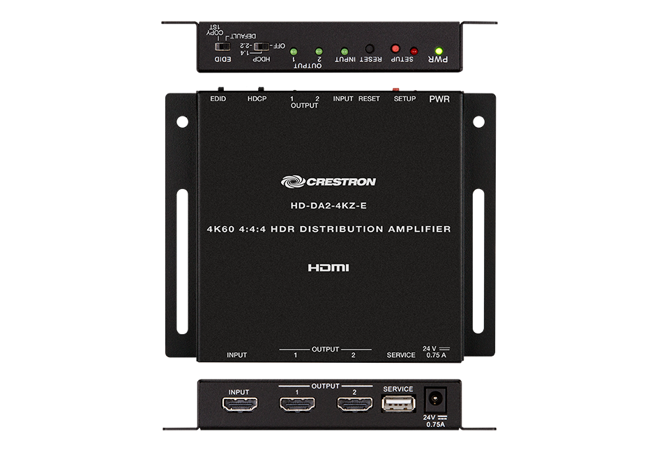 CRESTRON 1:2 HDMI  DISTRIBUTION AMPLIFIER W/4K60 4:4:4 & HDR SUPPORT (HD-DA2-4KZ-E) 6509696_1