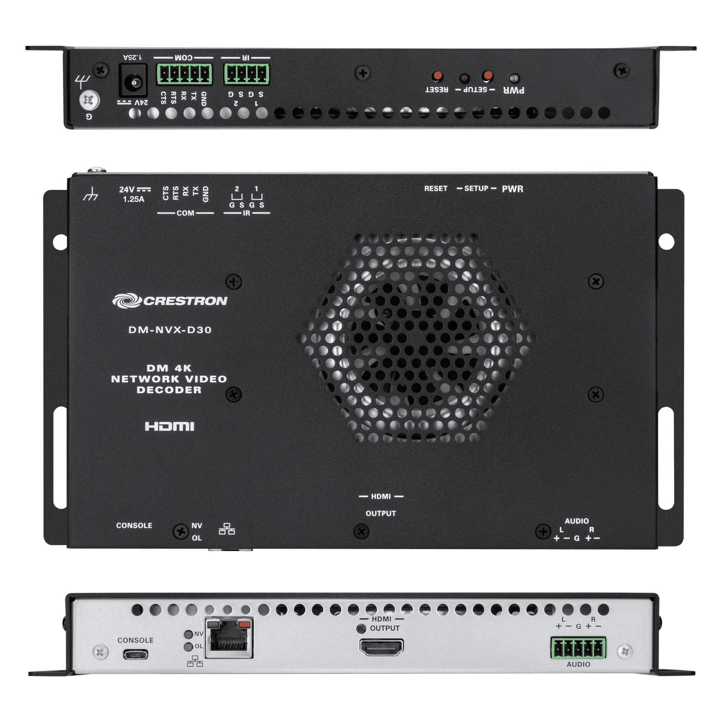 CRESTRON DM NVX  4K60 4:4:4 HDR NETWORK AV DECODER (DM-NVX-D30) 6511507_2
