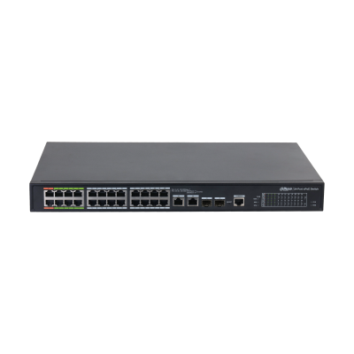 (DH-LR2226-24ET-360-V2) DAHUA SWITCH L2 EPOE GESTIONABLE 24 PUERTOS 10/100 (8 EPOE/EOC + 16 POE) + 2 UPLINK COMBO GIGABIT/SFP_0