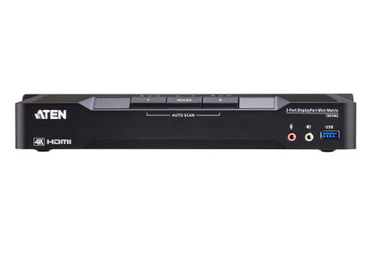 ATEN Matriz de vÃ­deo en formato compacto KVM DisplayPort 4K dual display de 2 puertos con Boundless Switching_1