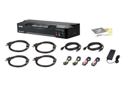 ATEN Matriz de vÃ­deo en formato compacto KVM DisplayPort 4K dual display de 2 puertos con Boundless Switching_3
