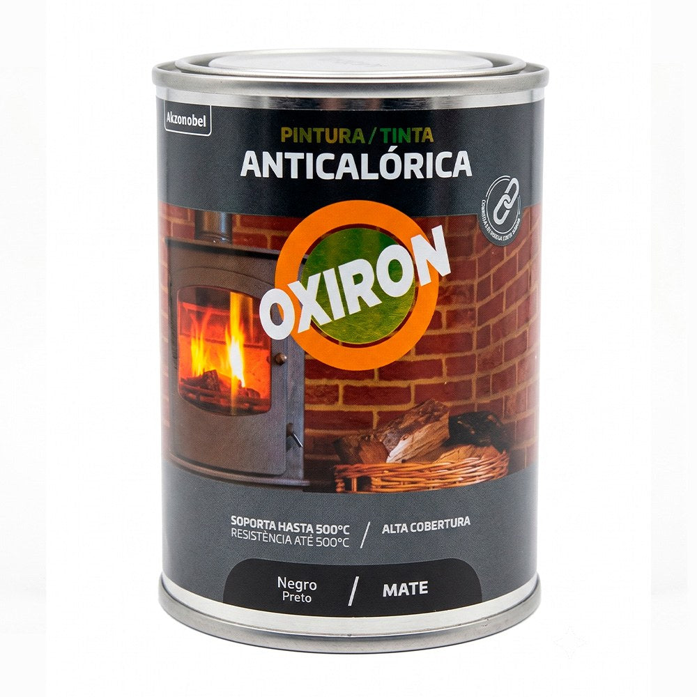 Pintura resistente ao calor preto mate 375 ml_0