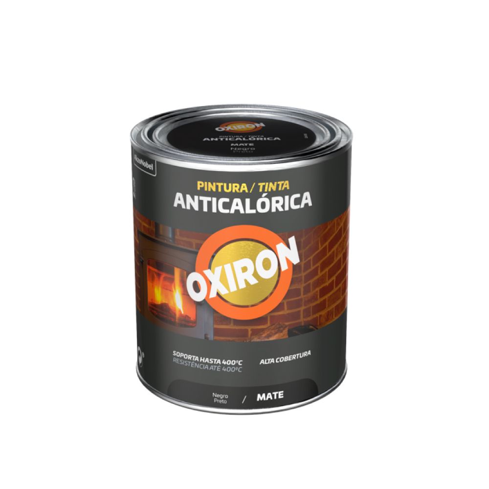 Pintura resistente ao calor preto mate 0,75 l_0