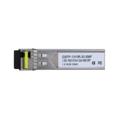 (GSFP-1310R-20-SMF) DAHUA MÃ“DULO Ã“PTICO GIGABIT TRANSCEPTOR DE FIBRA SFP MONOMODO SM LC 1GBPS ENVÃO 1550NM RECEPCIÃ“N 1310NM HASTA 20KM_1