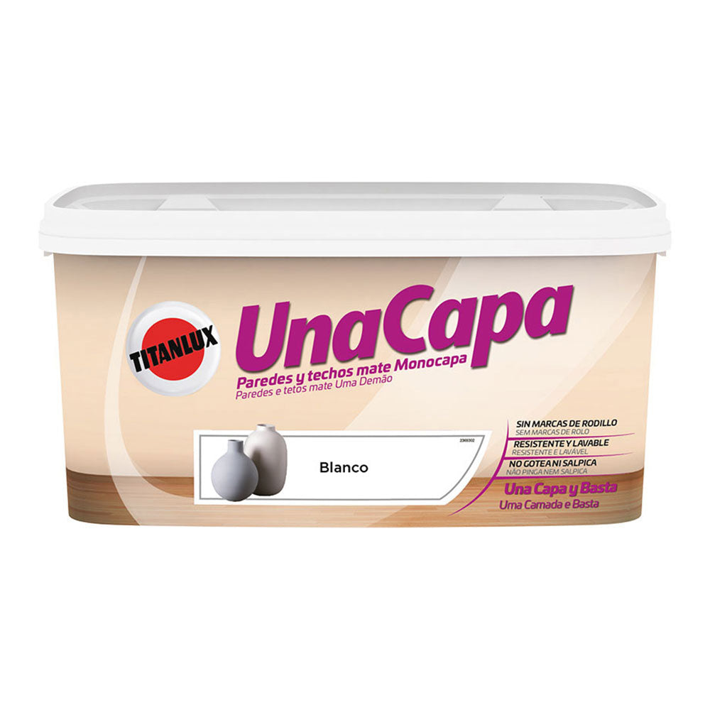 Tinta uma demÃ£o branca mate interior 4 l 069000204_0
