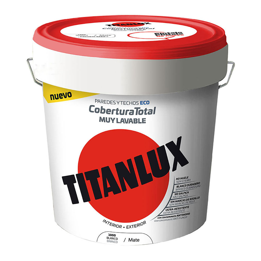 Tinta plÃ¡stica lavÃ¡vel mate interior-exterior cobertura total branco 4 l 06t100005_0