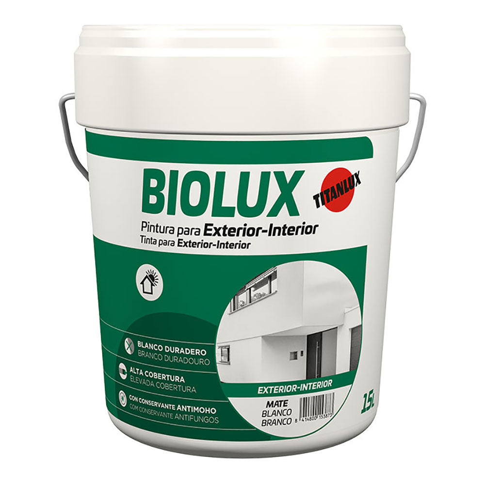 Tinta plÃ¡stica biolux mate interior y exterior 4 l a62000804_0