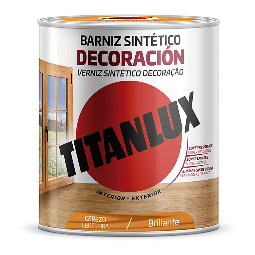 Verniz sintÃ©tico decoraÃ§Ã£o brilhante cerejeira 250ml titanlux m10100514_0