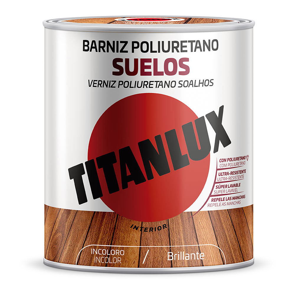 Verniz poliuretano soalhos brilhante incolor 0,750l titanlux m16100034_0