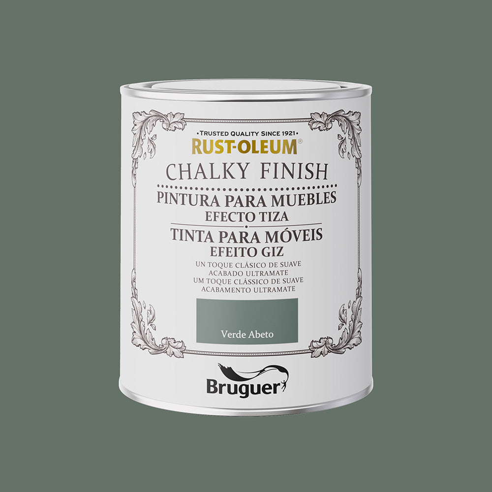Rust-oleum chalky acabamento mÃ³veis verde abeto 0,750l 5733889 bruguer_0
