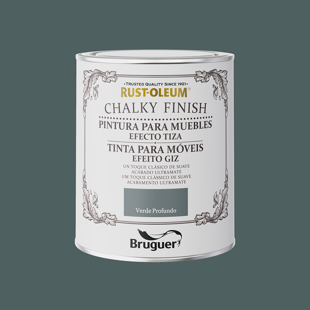 Rust-oleum chalky acabamento mÃ³veis verde profundo 0,750l 5733890 bruguer_0