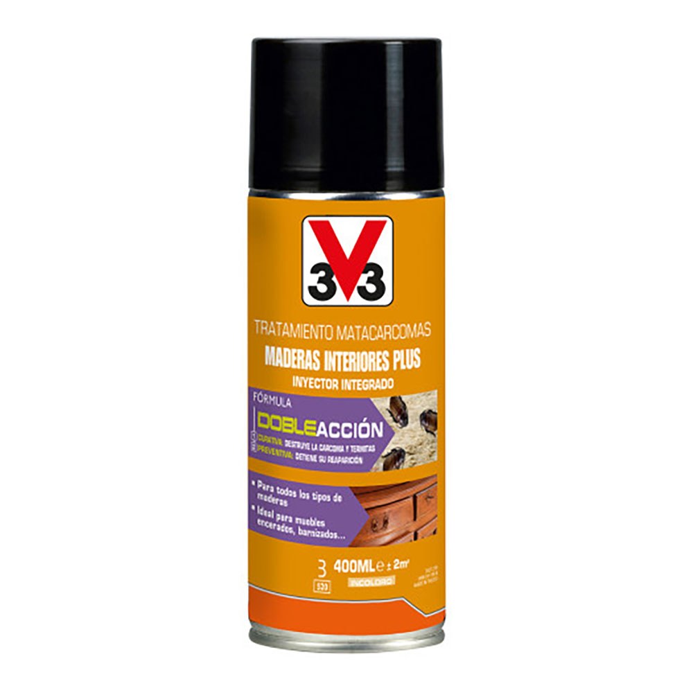 Tratamento mata-carunchos madeiras interiores plus, 400 ml_0